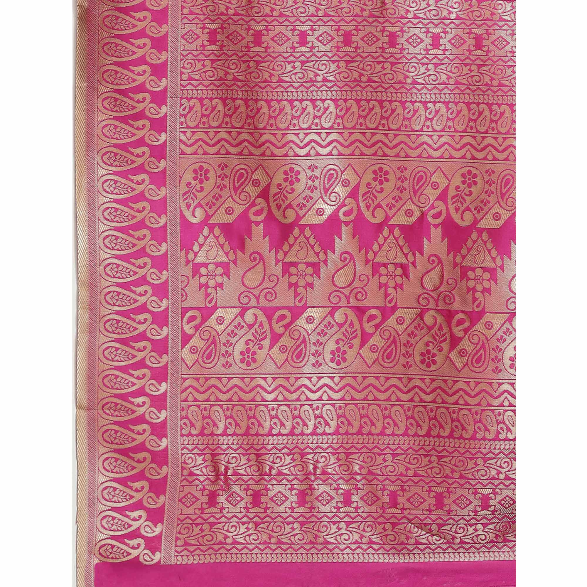Multicolor Woven Banarasi Silk Saree