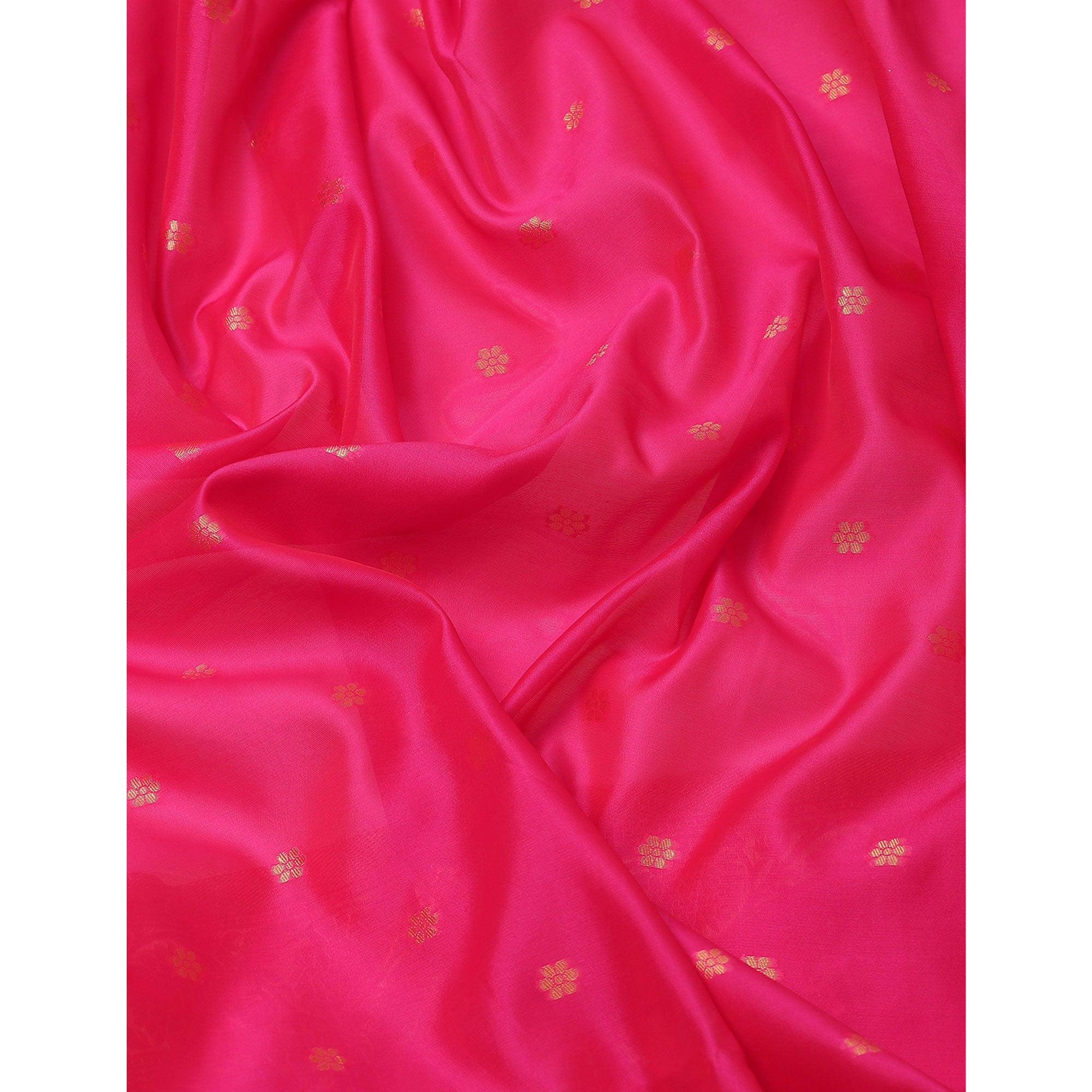 Pink Woven Banarasi Silk Saree