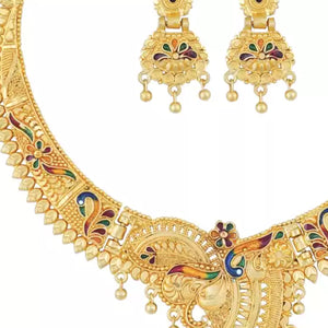 Gold Plated Alloy Necklace Set