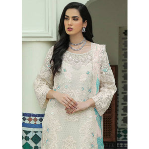 White Sequins Embroidered Georgette Pakistani Suit