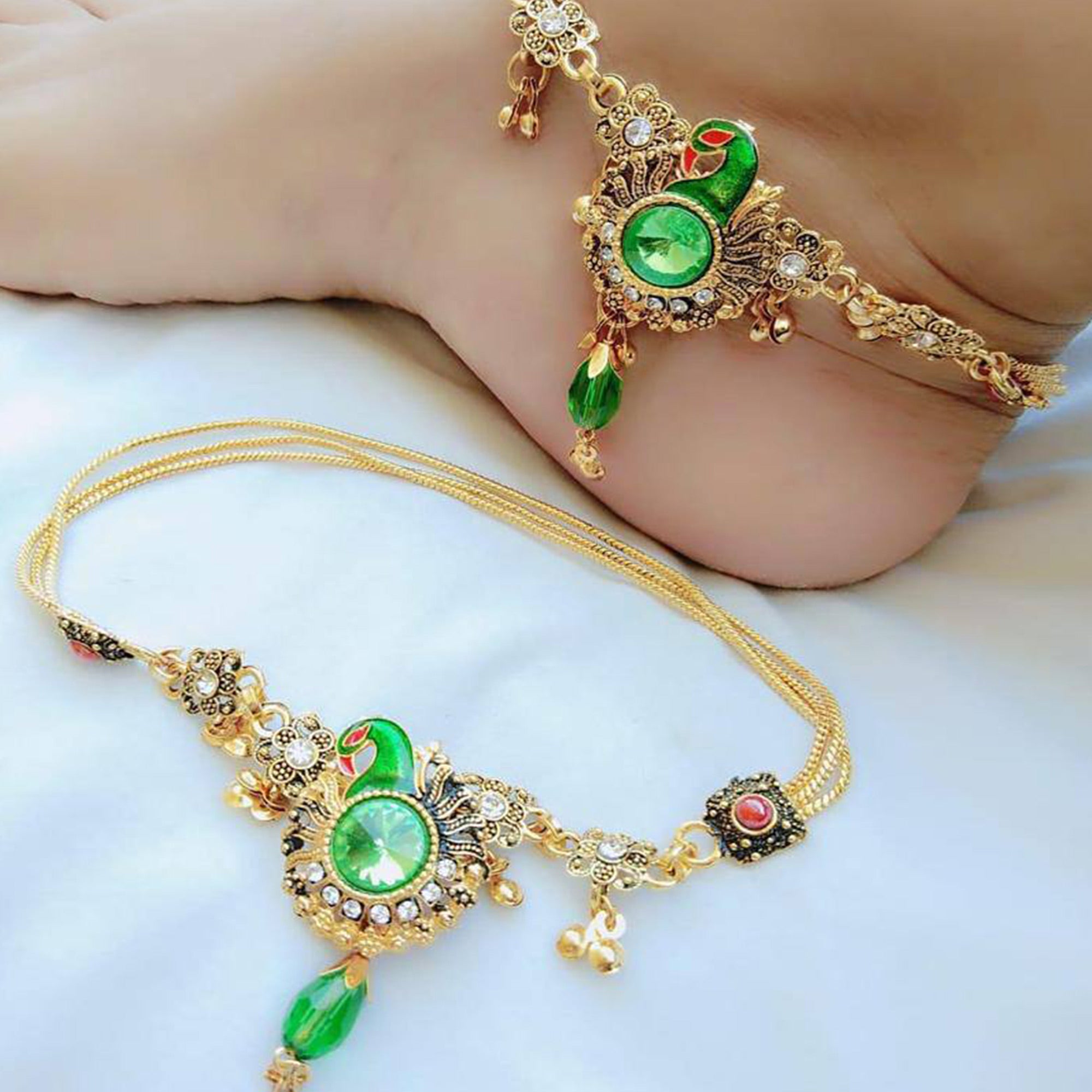 Oxodized Multi Strand Anklets for women