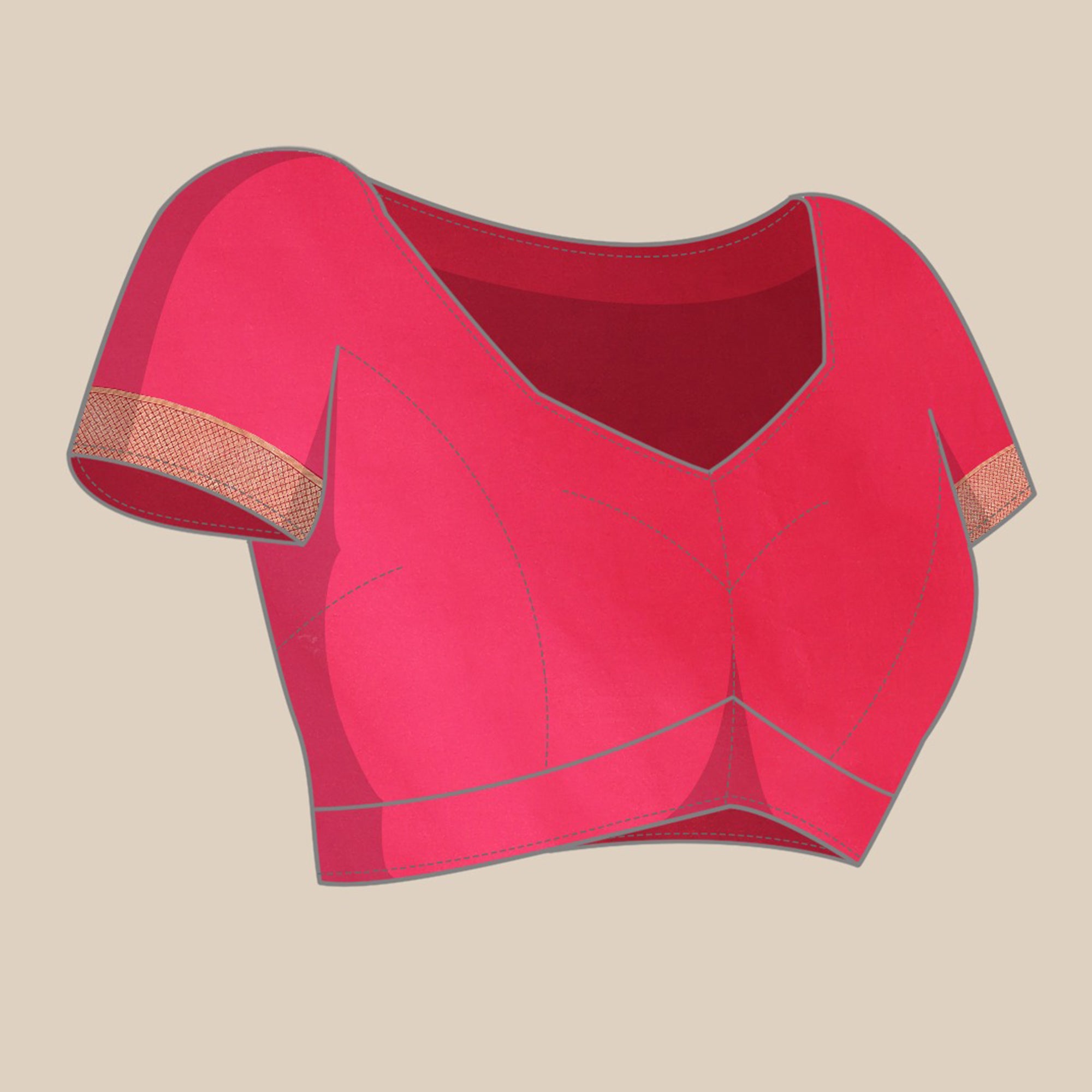 Pink Woven Kanjivaram Silk Saree