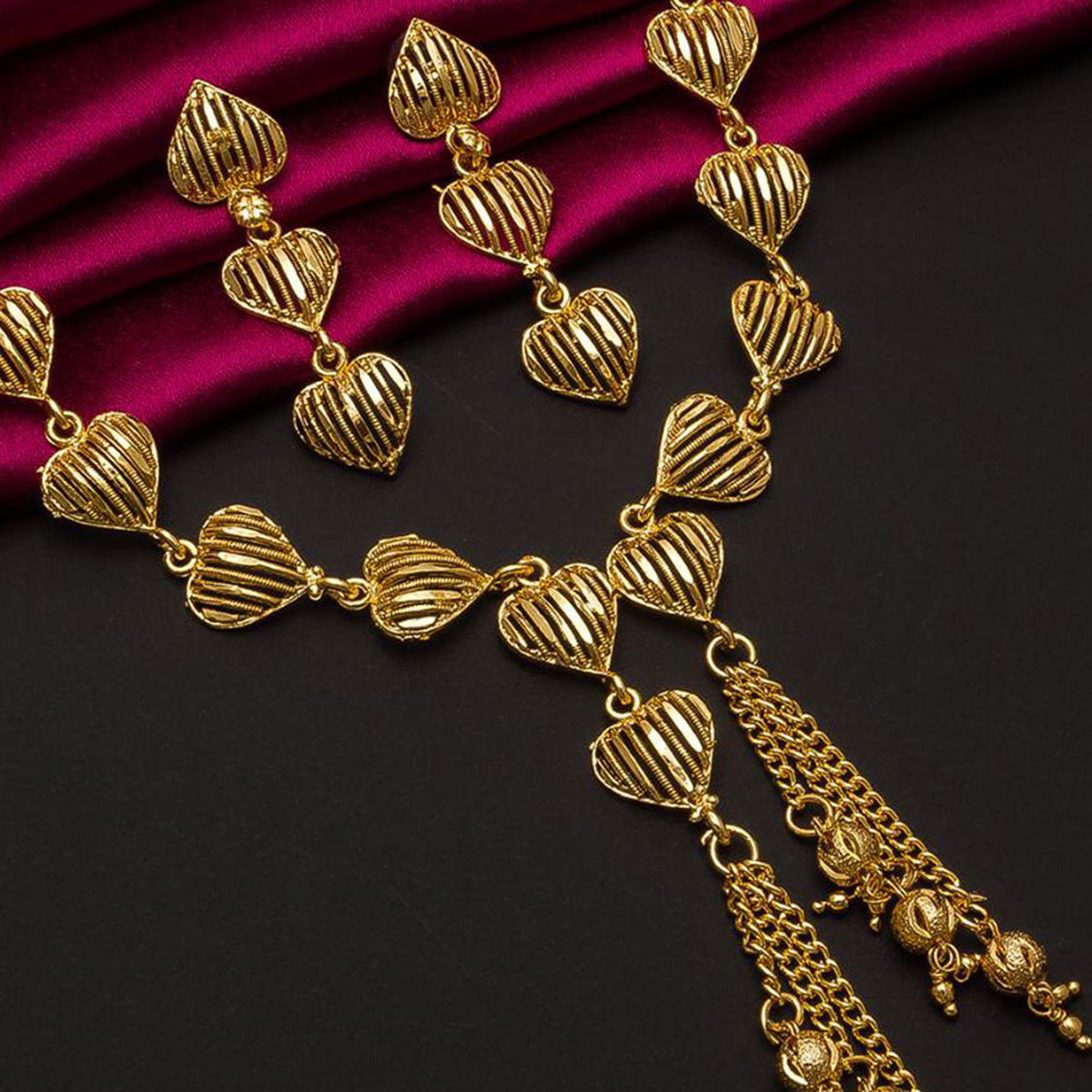 Gold Plated Alloy Necklace Set