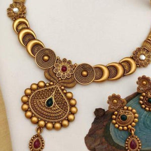Gold Plated Alloy Necklace Set