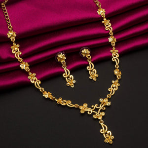 Gold Plated Alloy Necklace Set