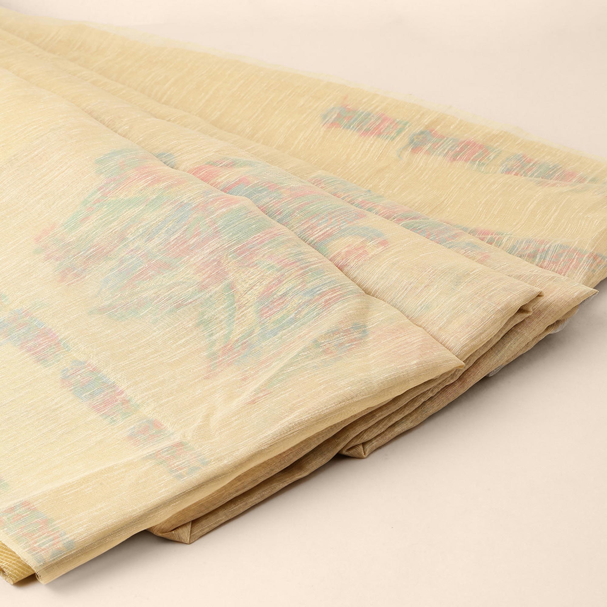 Beige Woven Kanjivaram Silk Saree