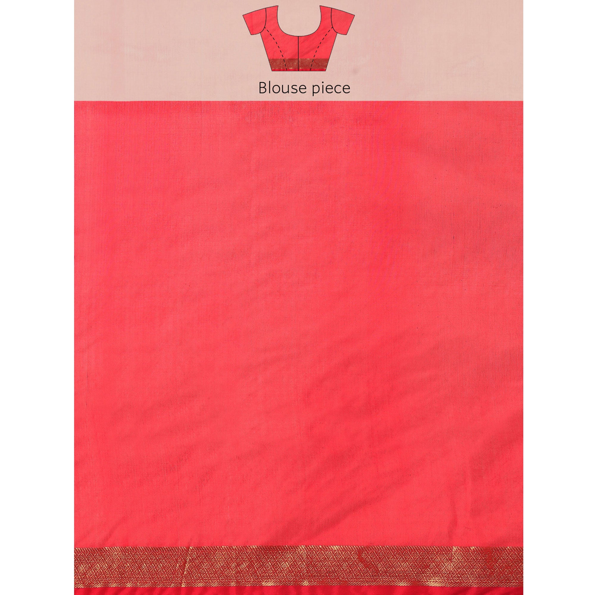 Red Woven Cotton Silk Saree