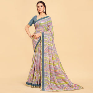 Multicolored And Lemon Green Printed Art Silk Saree Pack Of 2