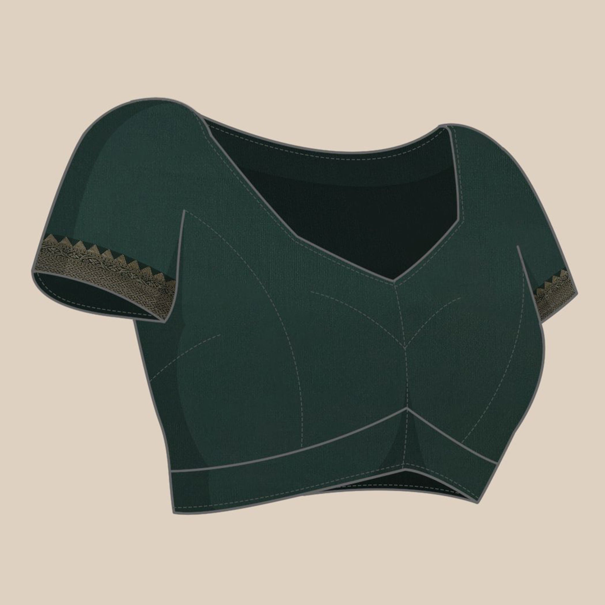 Green Woven Banarasi Silk Saree