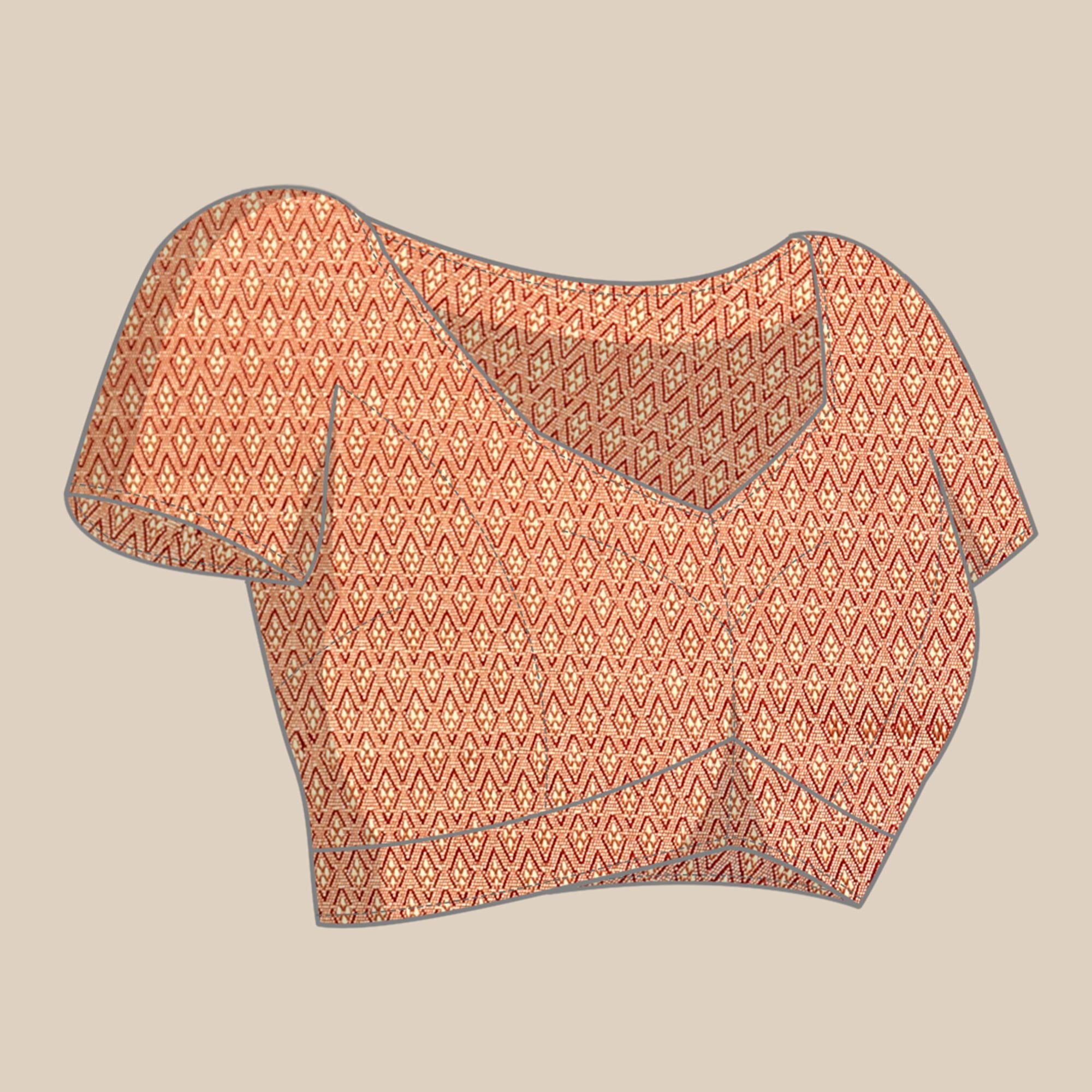 Maroon Swaroski Work With Woven Border Satin Saree