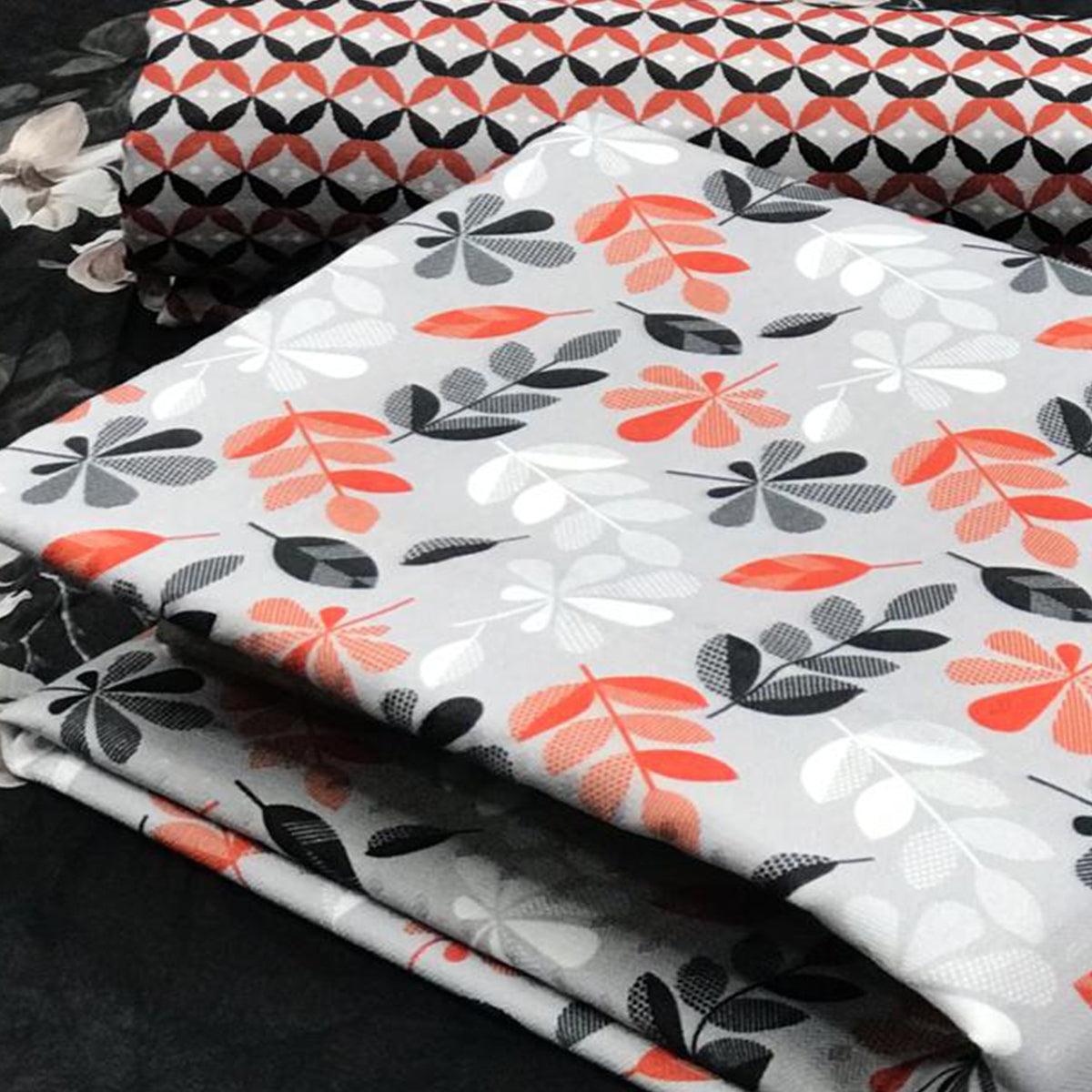 Gorgeous Light Grey Colored Casual Wear Printed Pashmina Dress Material - Peachmode