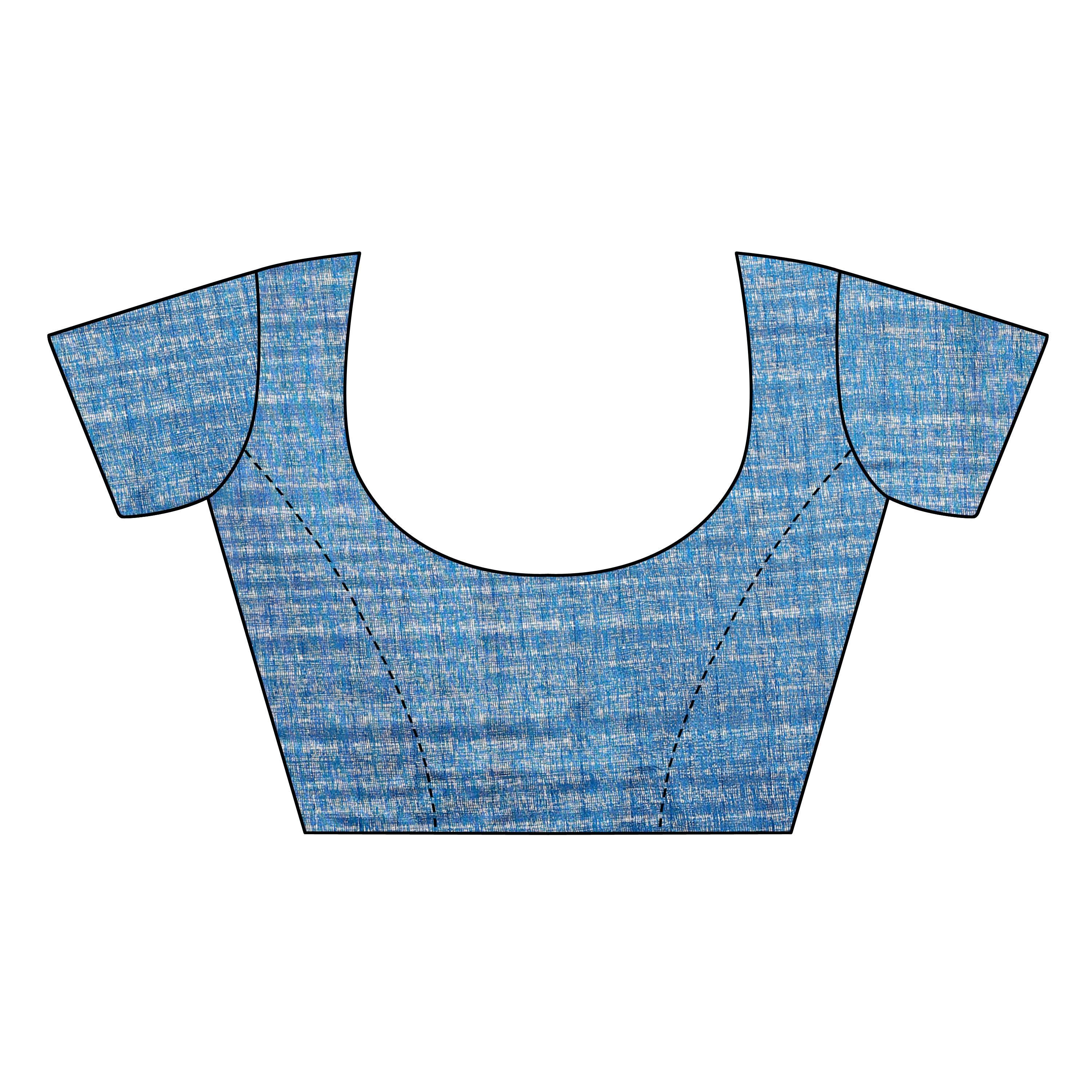 Graceful Parrot Green Colored Casual Wear Printed Bhagalpuri Silk Saree - Peachmode