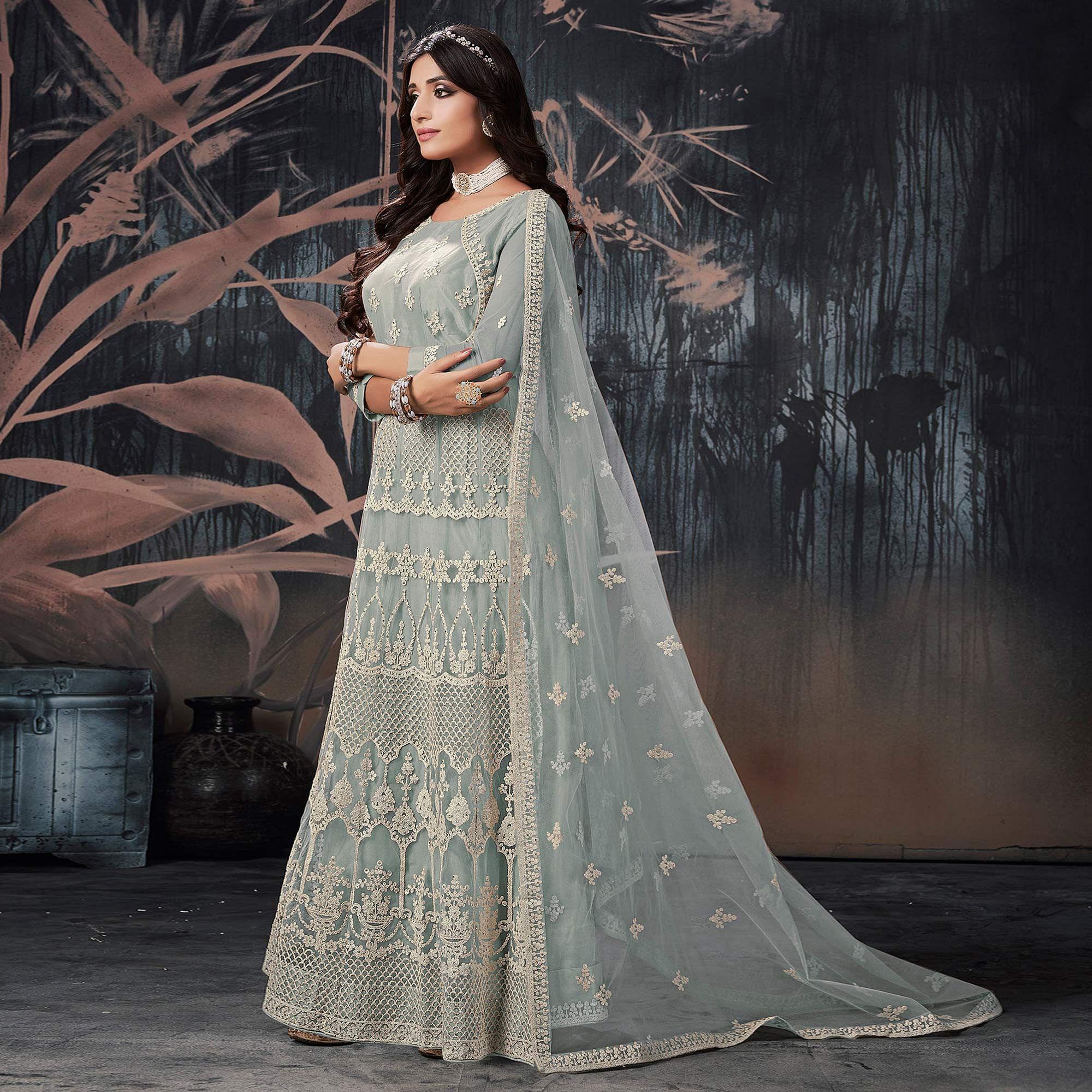 Julee Women Gown Grey Dress - Buy Julee Women Gown Grey Dress Online at  Best Prices in India | Flipkart.com