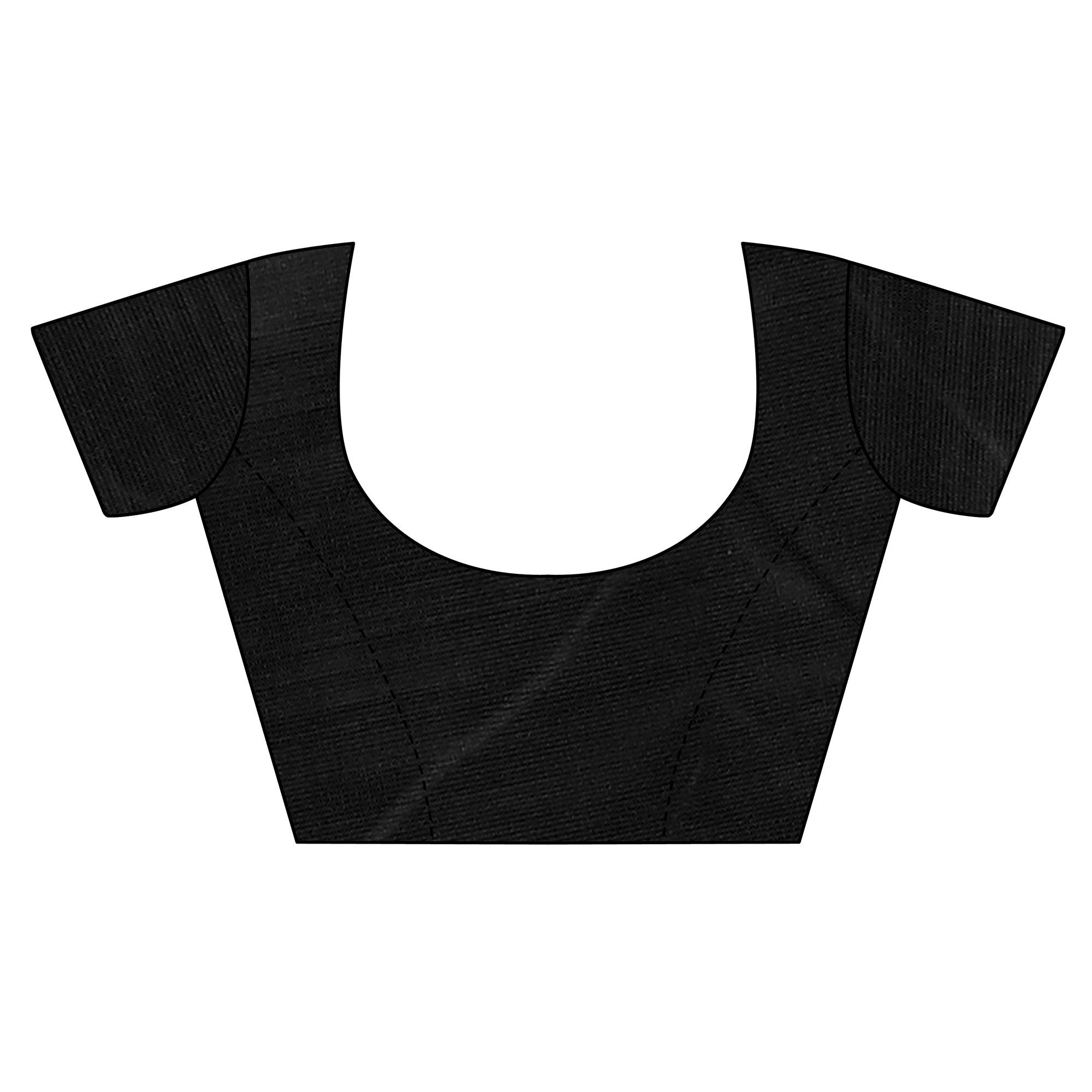 Imposing Black Colored Festive Wear Art Silk Saree - Peachmode