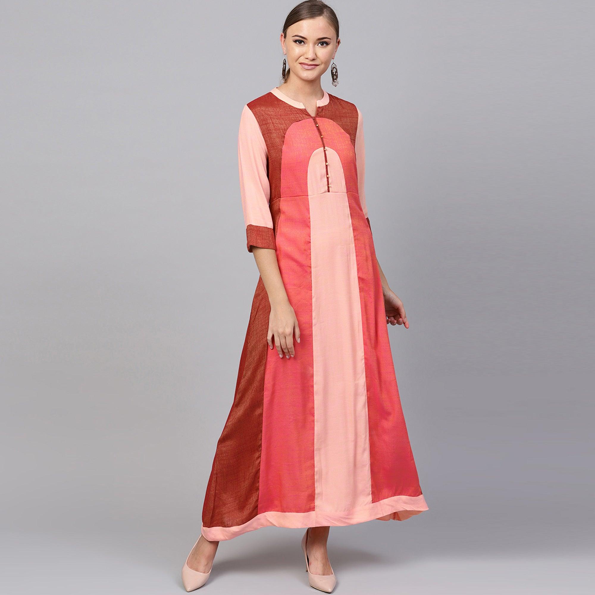 Innovative Multi Colored Casual Wear Viscose Rayon Kurti - Peachmode