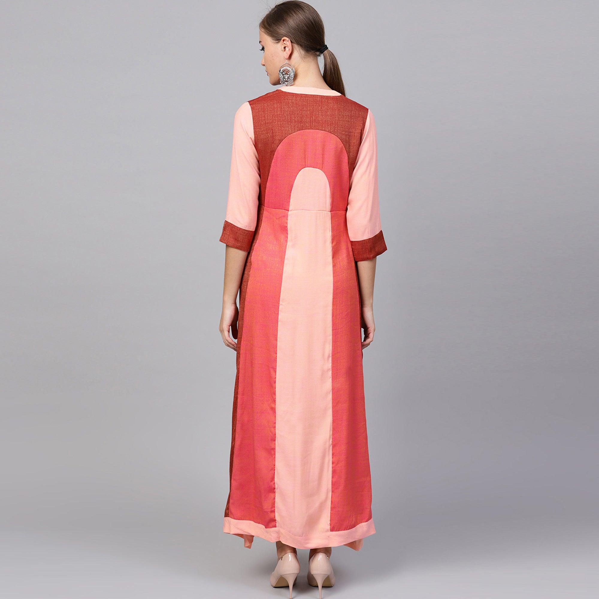 Innovative Multi Colored Casual Wear Viscose Rayon Kurti - Peachmode