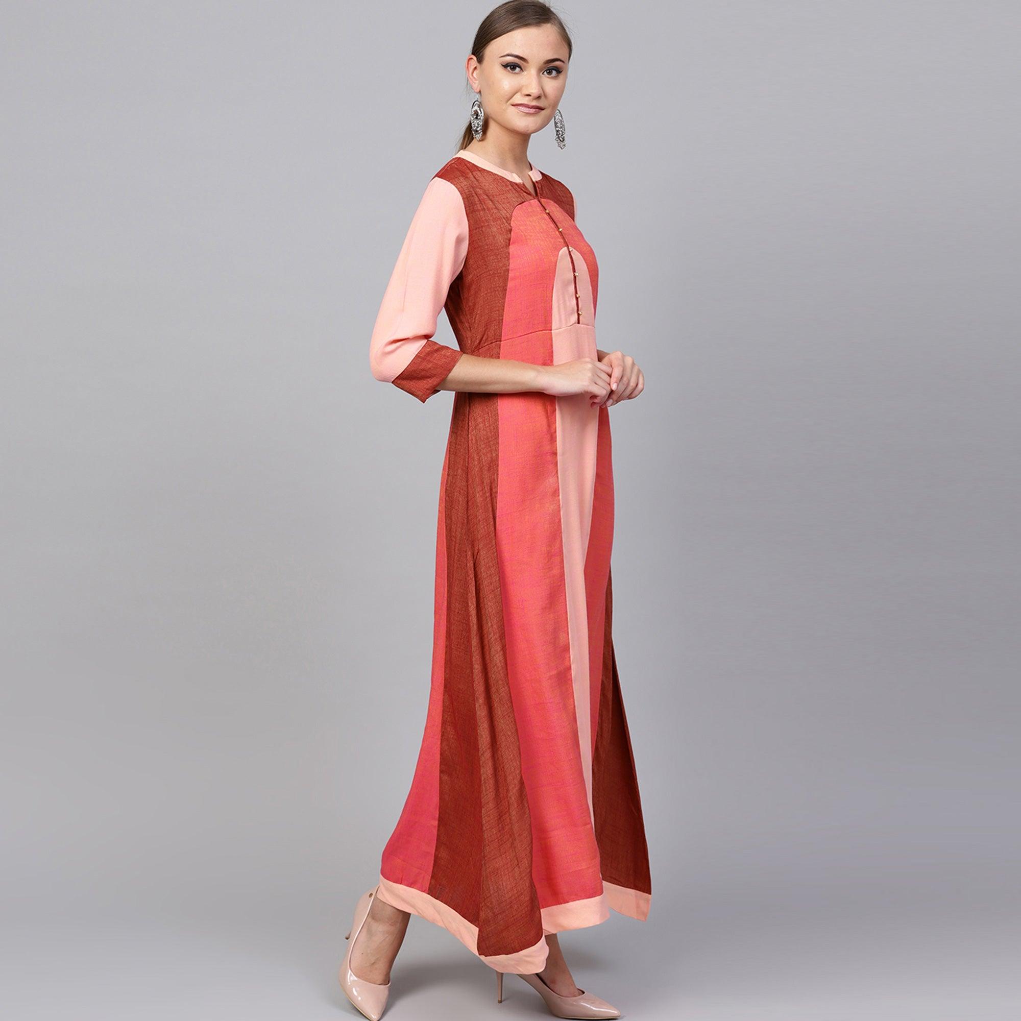 Innovative Multi Colored Casual Wear Viscose Rayon Kurti - Peachmode