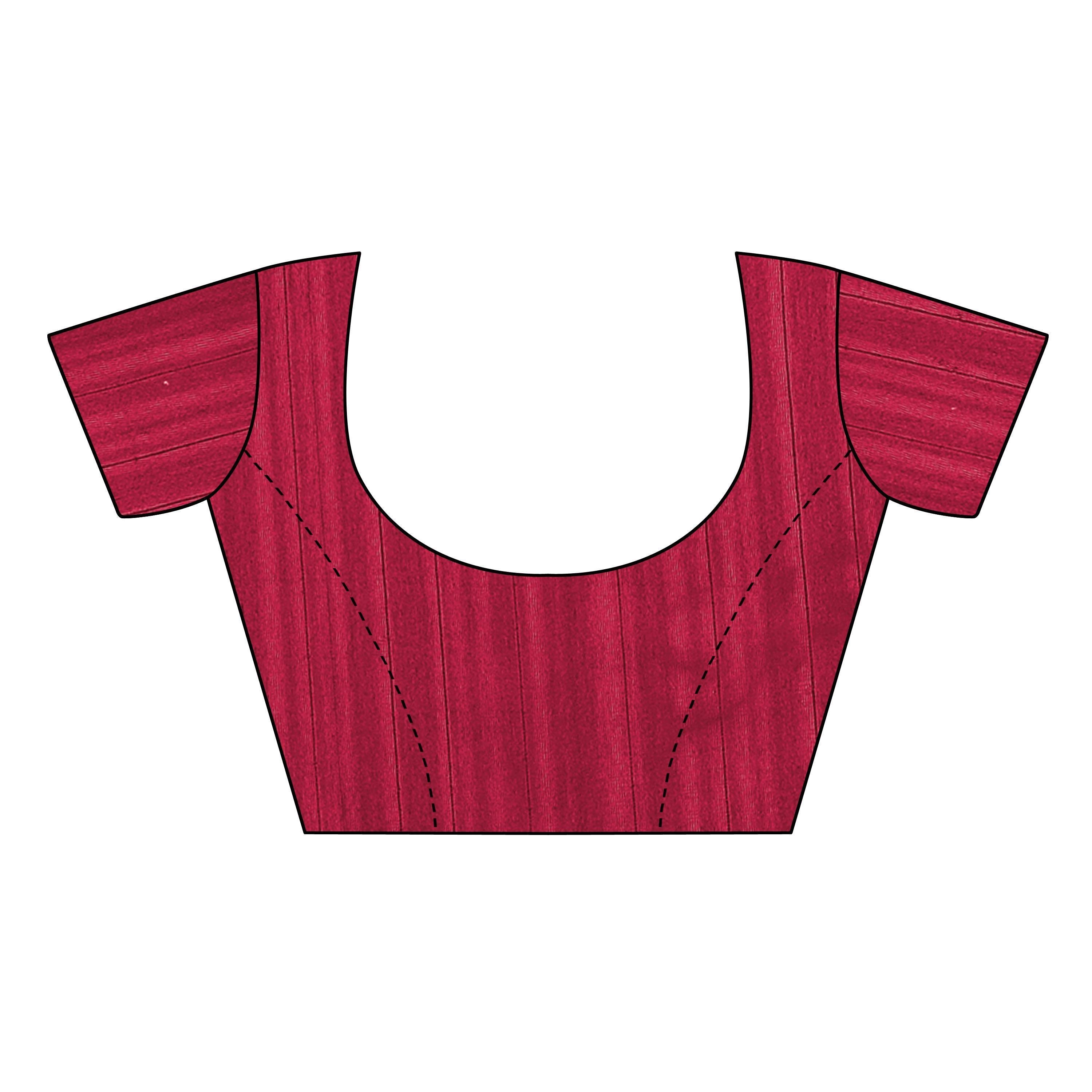 Lovely Maroon Colored Casual Wear Printed Bhagalpuri Silk Saree - Peachmode