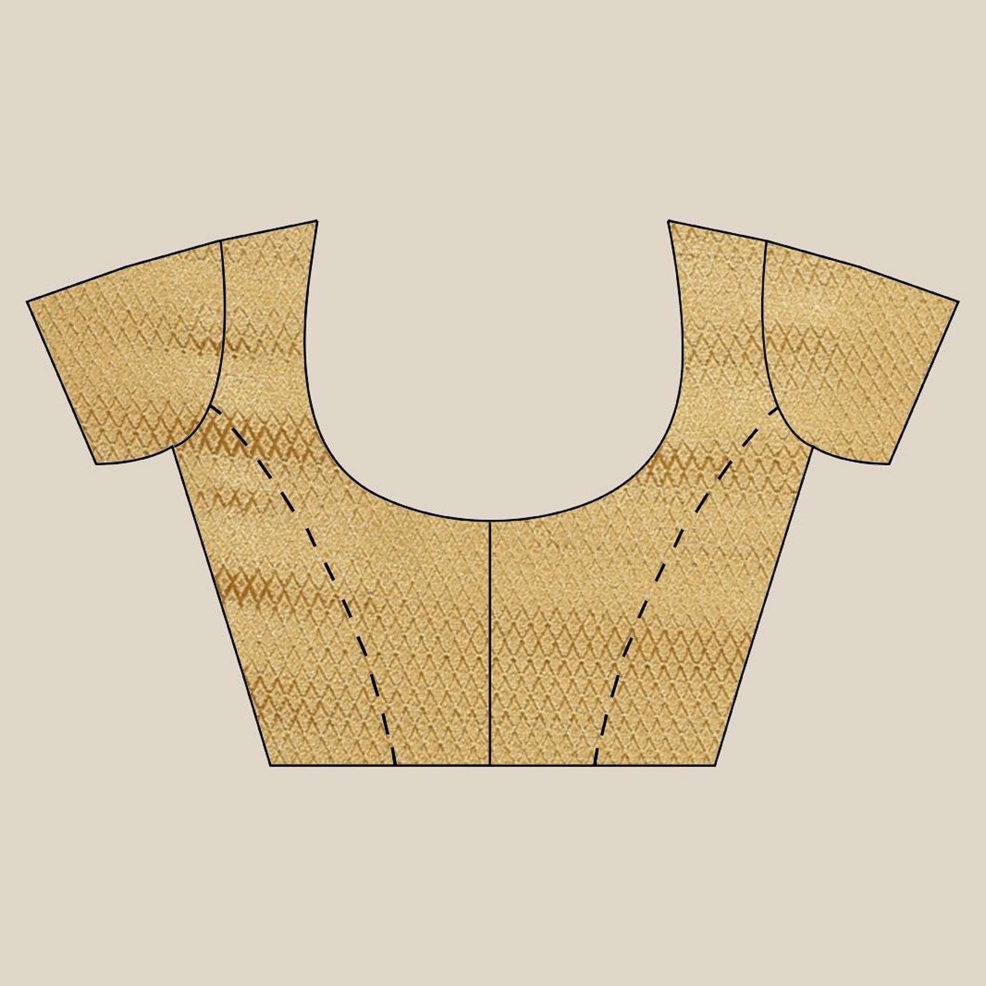 Mesmeric Navy Blue Colored Festive Wear Woven Chiffon Saree - Peachmode