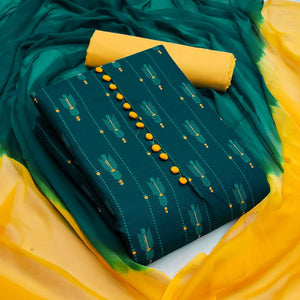 Morpich Printed Cotton Dress Material - Peachmode