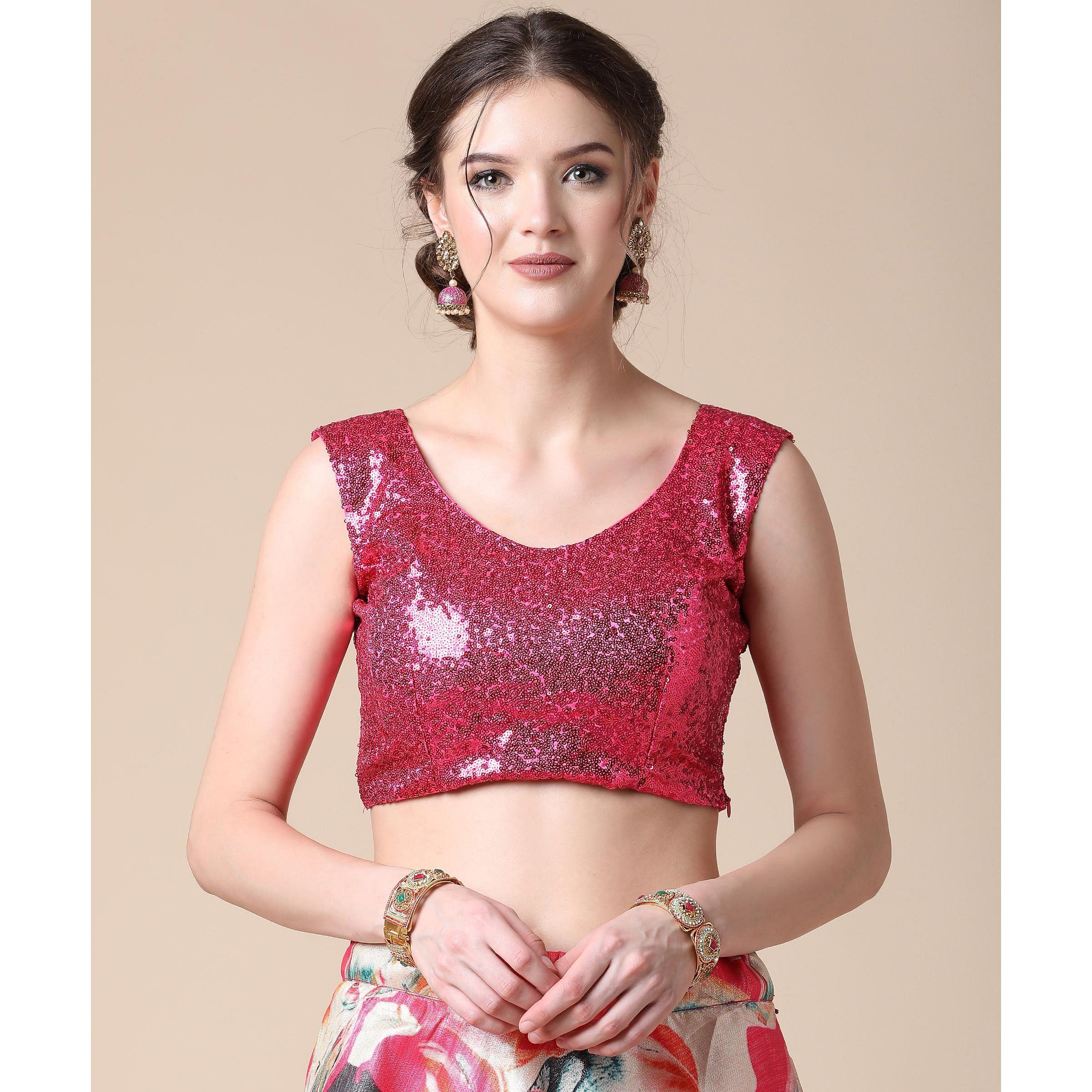 Multicolor Partywear Heavy Digital Printed Heavy Silk Lehenga - Peachmode