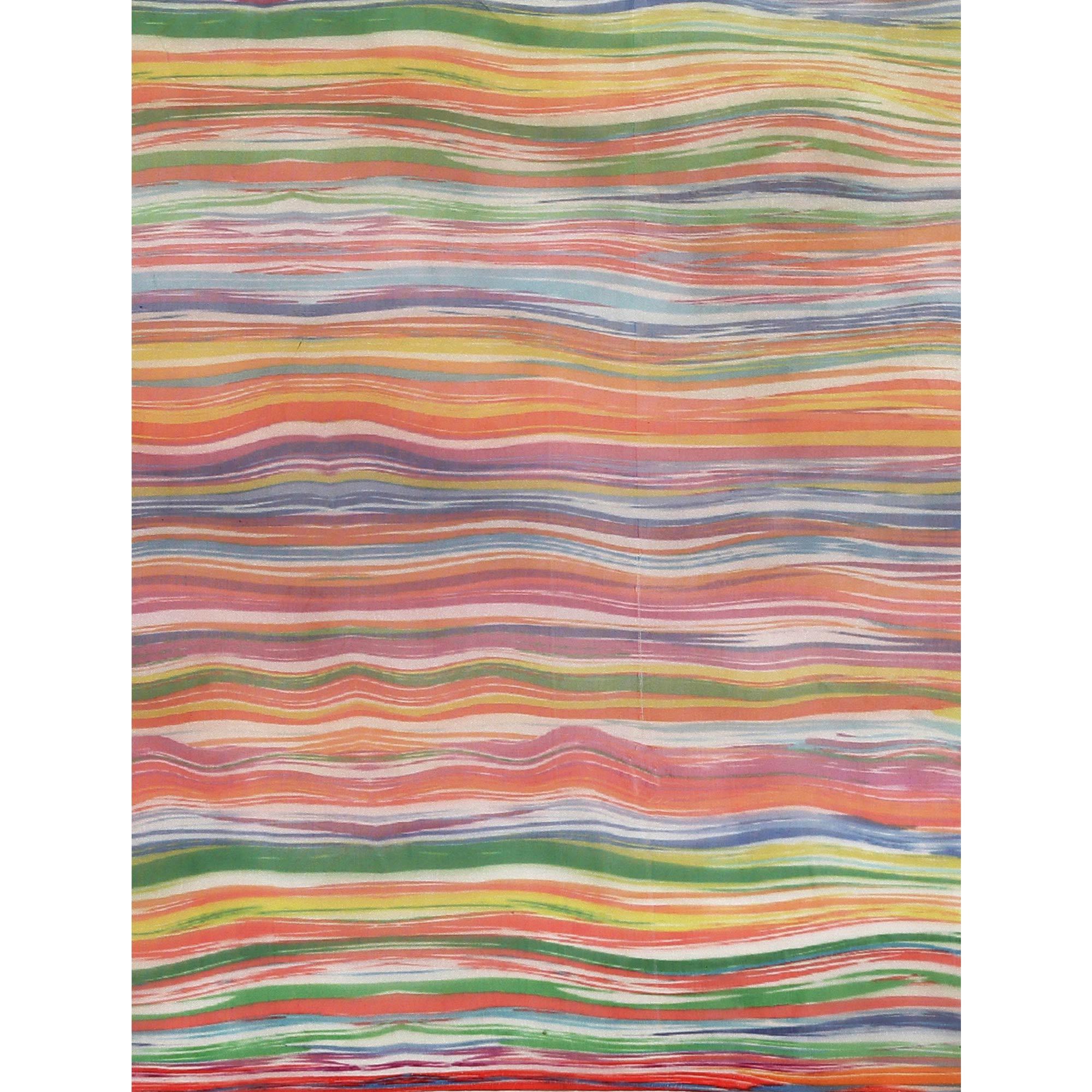 Multicolor Partywear Printed Organza Saree - Peachmode