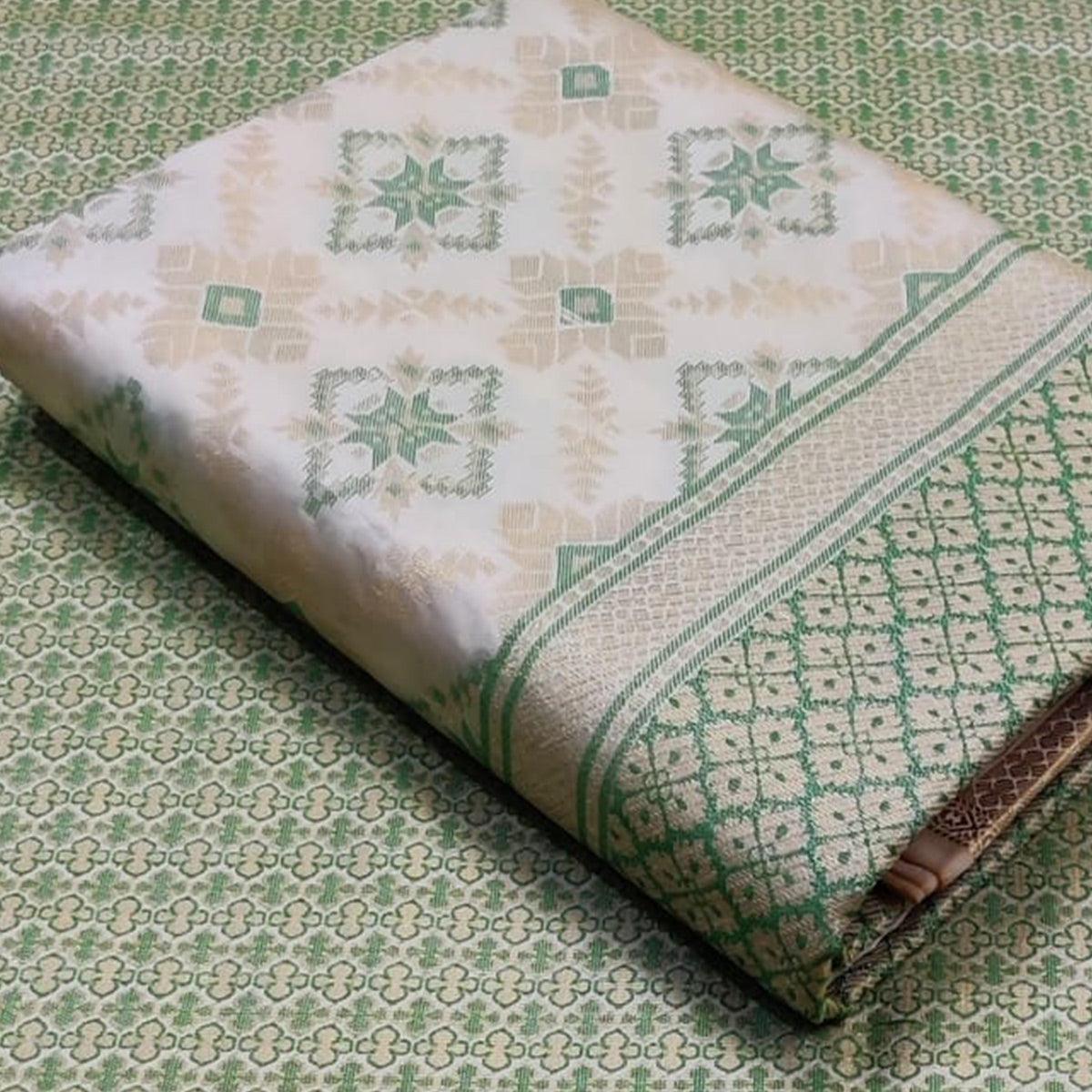 Peach Festive Wear Woven Patola Silk Saree - Peachmode