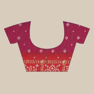 Preferable Multi Colored Festive Wear Woven Moss Georgette Saree - Peachmode