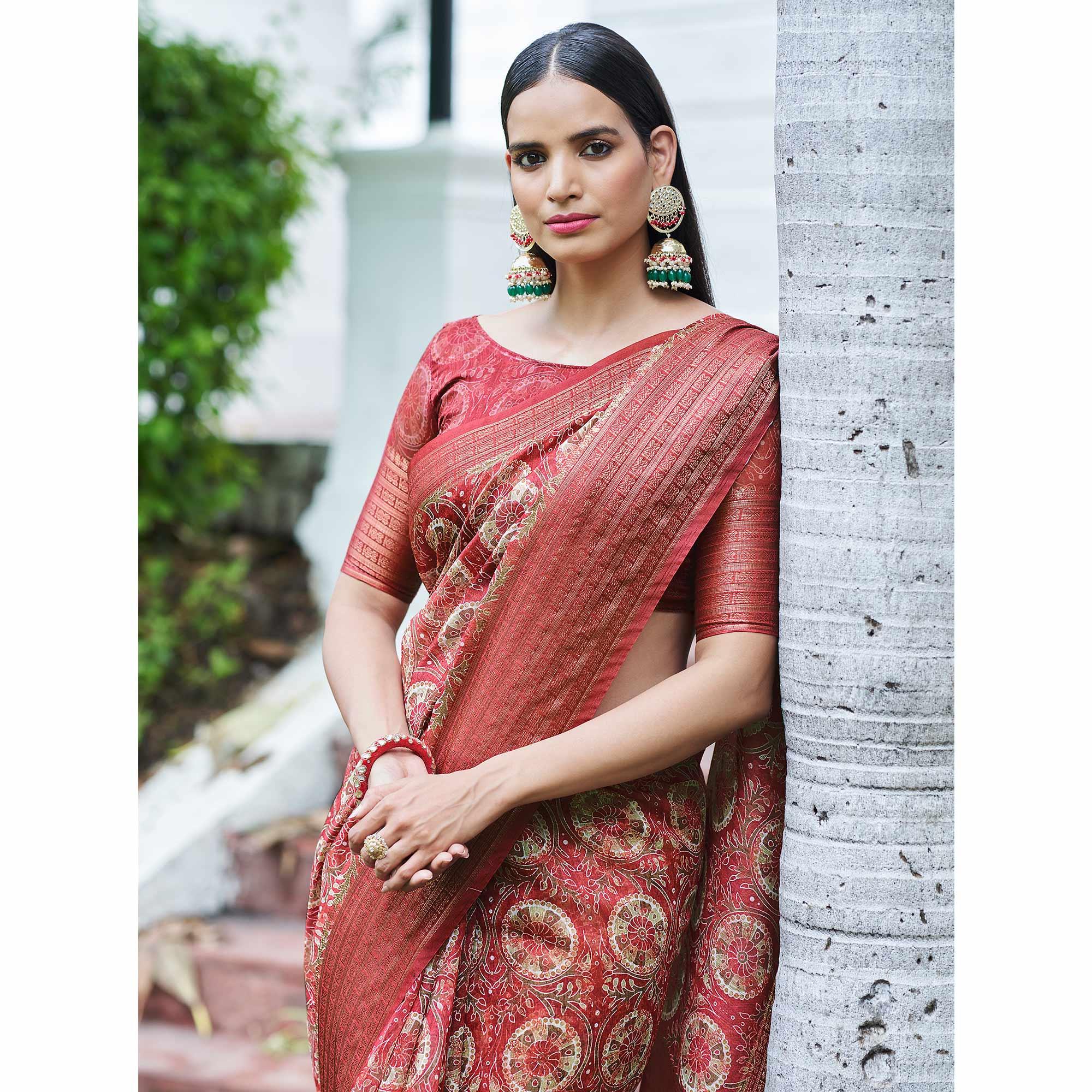 Buy Pure Linen Silk Sarees Online in India | Linen Sarees