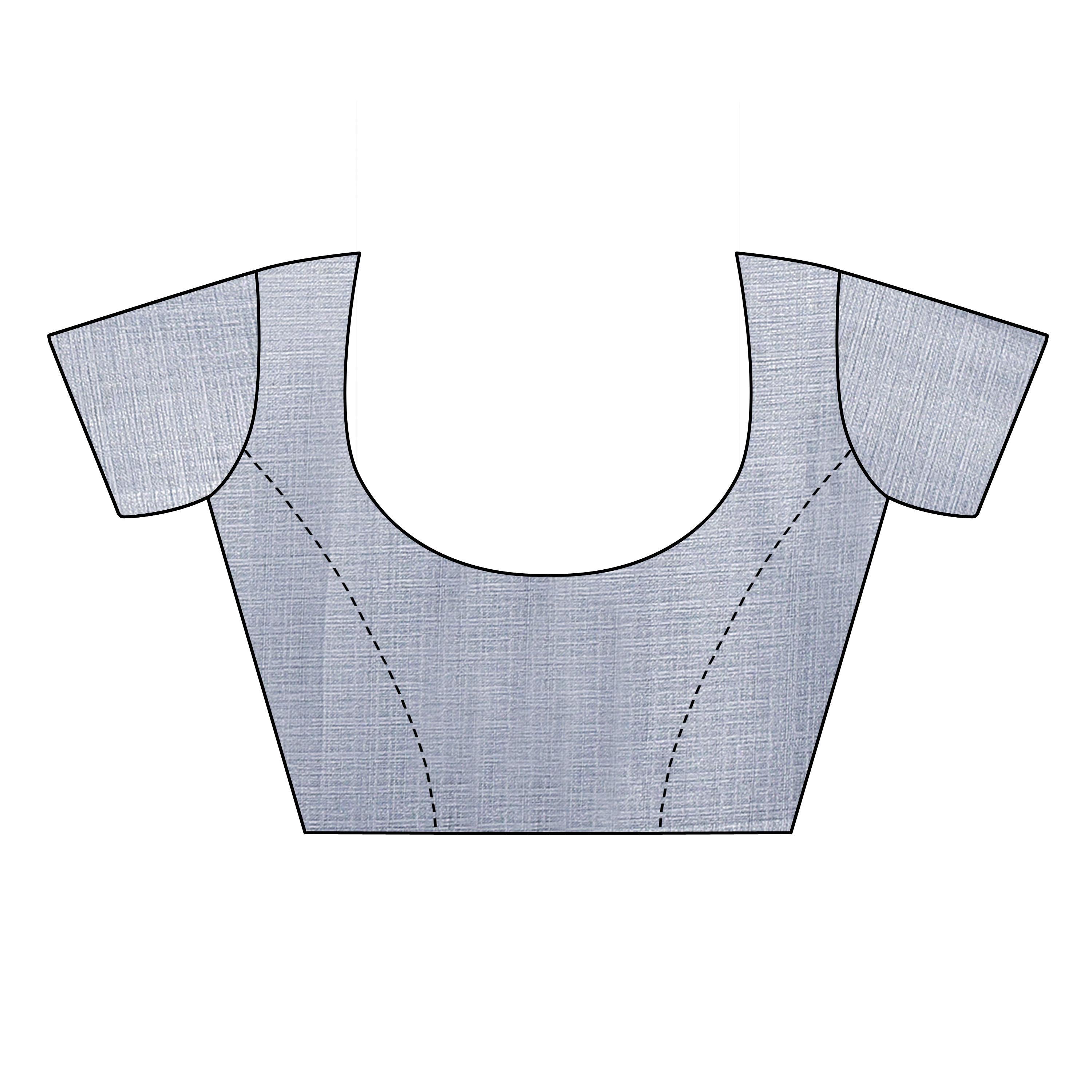 Staring Pink Colored Festive Wear Abstract Printed Cotton Silk Saree - Peachmode