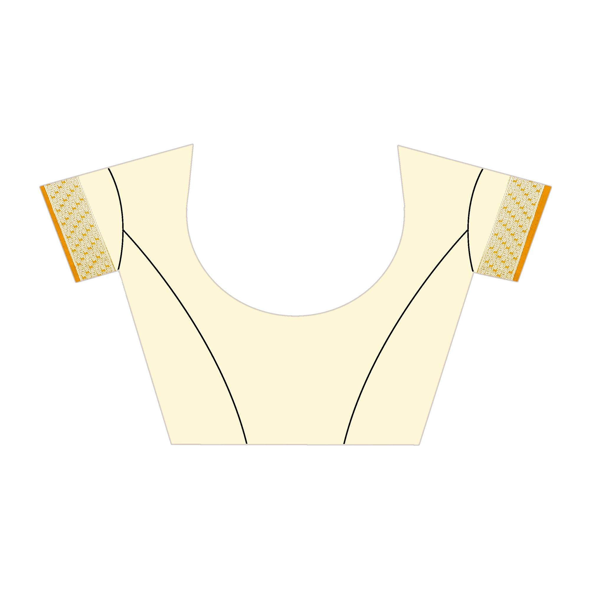 Trendy Yellow Colored Festive Wear Woven Art Silk Saree With Tassels - Peachmode