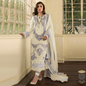 Yellow Embellished With Embroidered Georgette Pakistani Suit - Peachmode